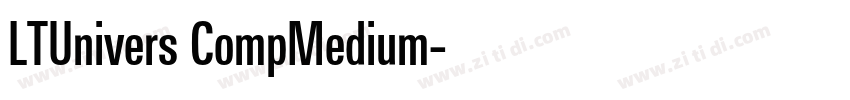 LTUnivers CompMedium字体转换